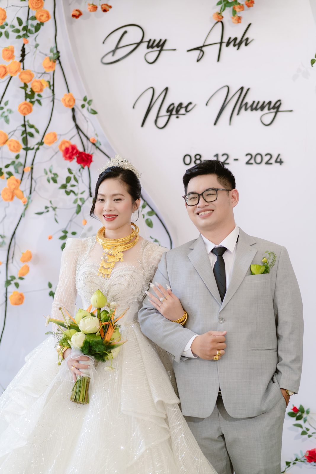 Phóng sự cưới Ngọc Nhung & Duy Anh — Lễ Vu Quy áo dài đỏ và tiệc cưới váy trắng